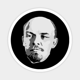 Vladimir Lenin Black and White Magnet